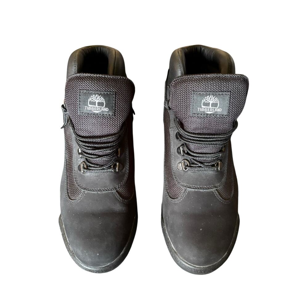 Timberland Men’s Waterproof Field Boots Size 7.5 black Leather Work Hiking - Picture 2 of 7